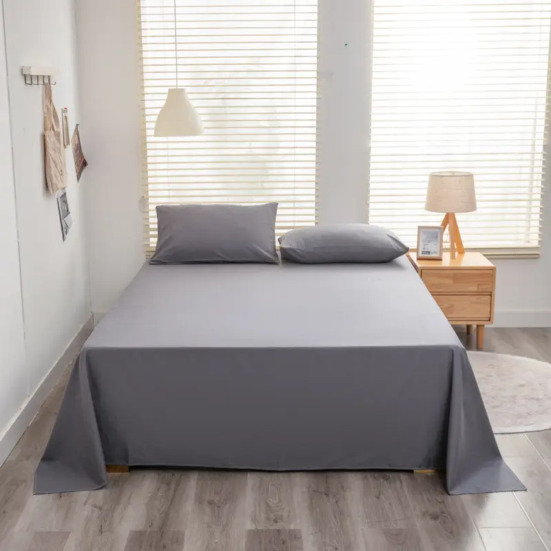Japanese-Style Bed Sheetss, Pure Cotton, Pure Color, Skin-Friendly, Washed Bed Sheetss, Pure Cotton, Naked Sleeping, Customizable, Category A, Maternal and Infant Grade Bed Sheetss, Single Piece
