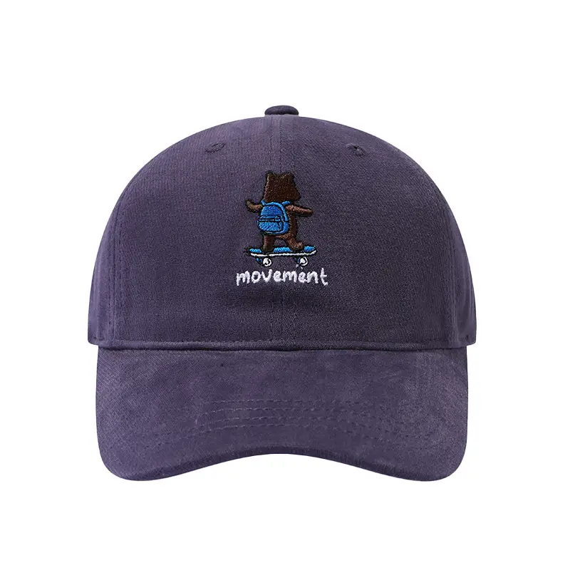 Japanese Retro Skateboard Bear Cap Black - Image 6