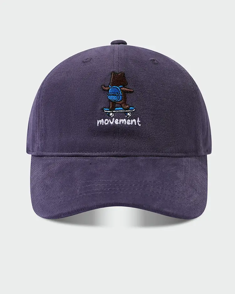 Japanese Retro Skateboard Bear Cap Black — feature 10