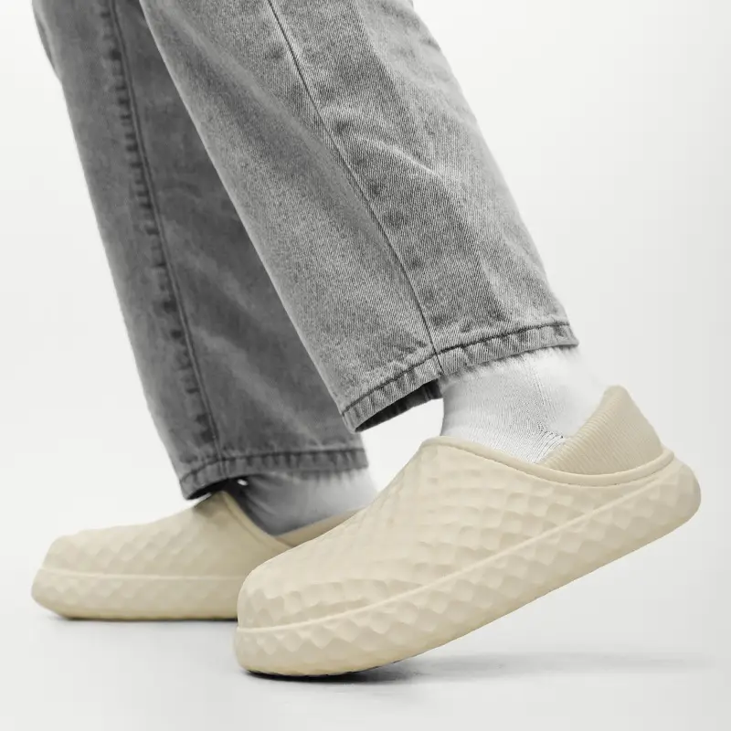 Winter Cotton Slippers Men Cream Warm Indoor - Image 7