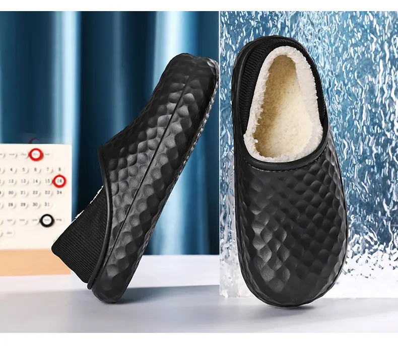 Winter Cotton Slippers Men Cream Warm Indoor — feature 16