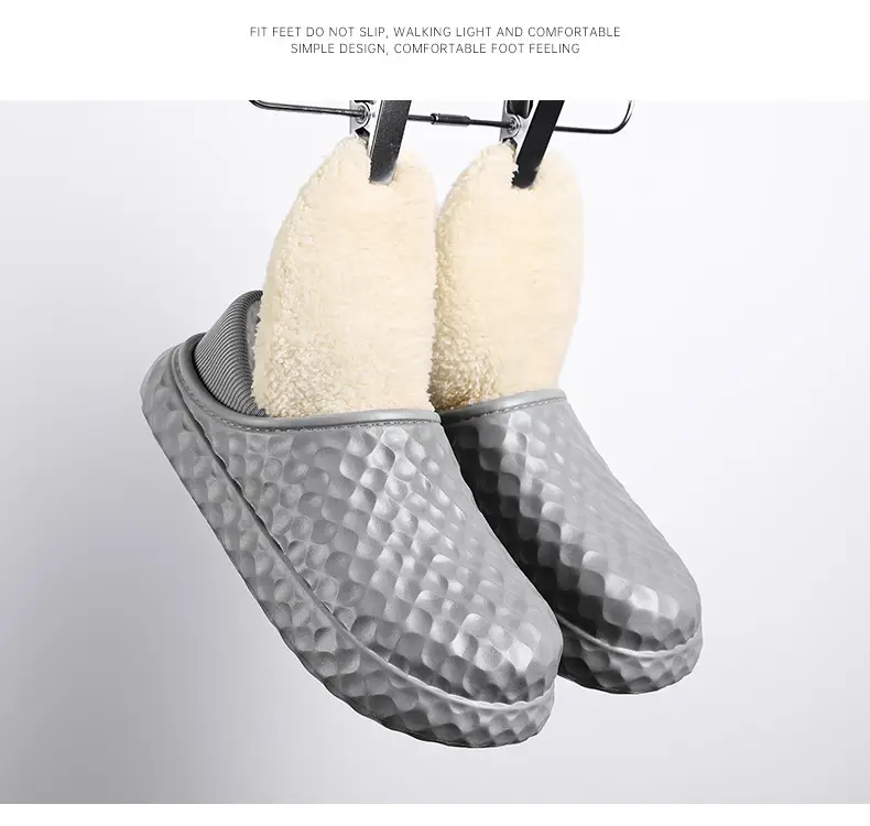 Winter Cotton Slippers Men Cream Warm Indoor — feature 17