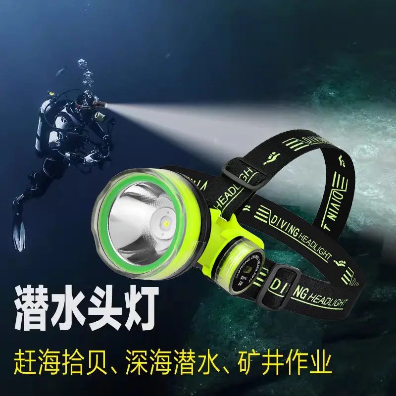 Rechargeable Waterproof Headlamp for Diving & Mining - Image 6