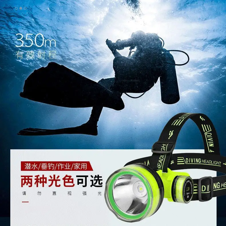 Rechargeable Waterproof Headlamp for Diving & Mining - Image 8