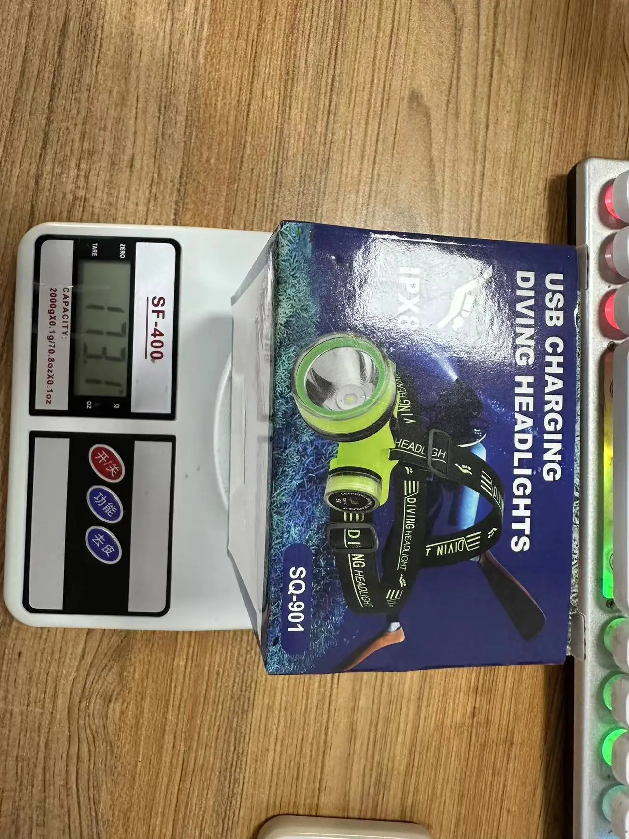 Rechargeable Waterproof Headlamp for Diving & Mining — feature 16