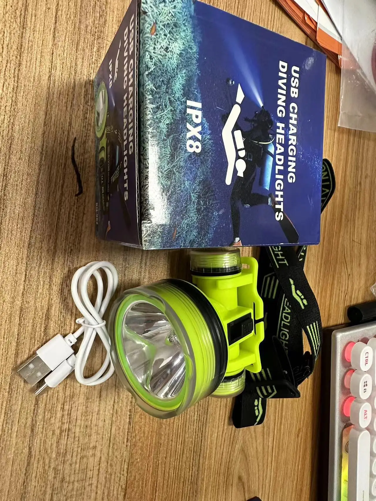 Rechargeable Waterproof Headlamp for Diving & Mining — feature 21