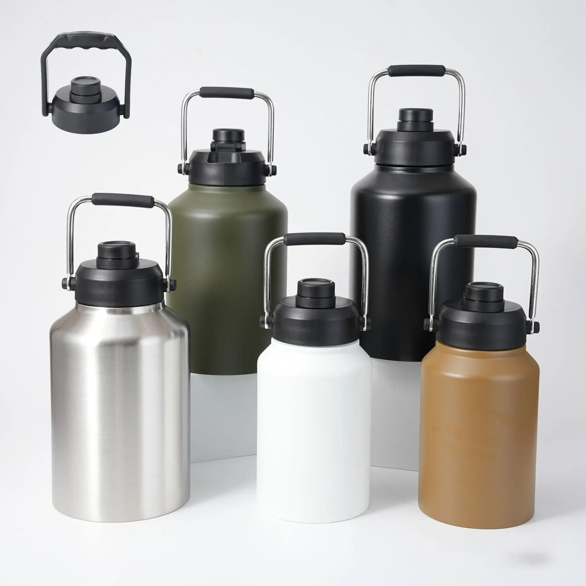 304 Stainless Steel Ice Bucket Flask 128oz Outdoor Travel — feature 1