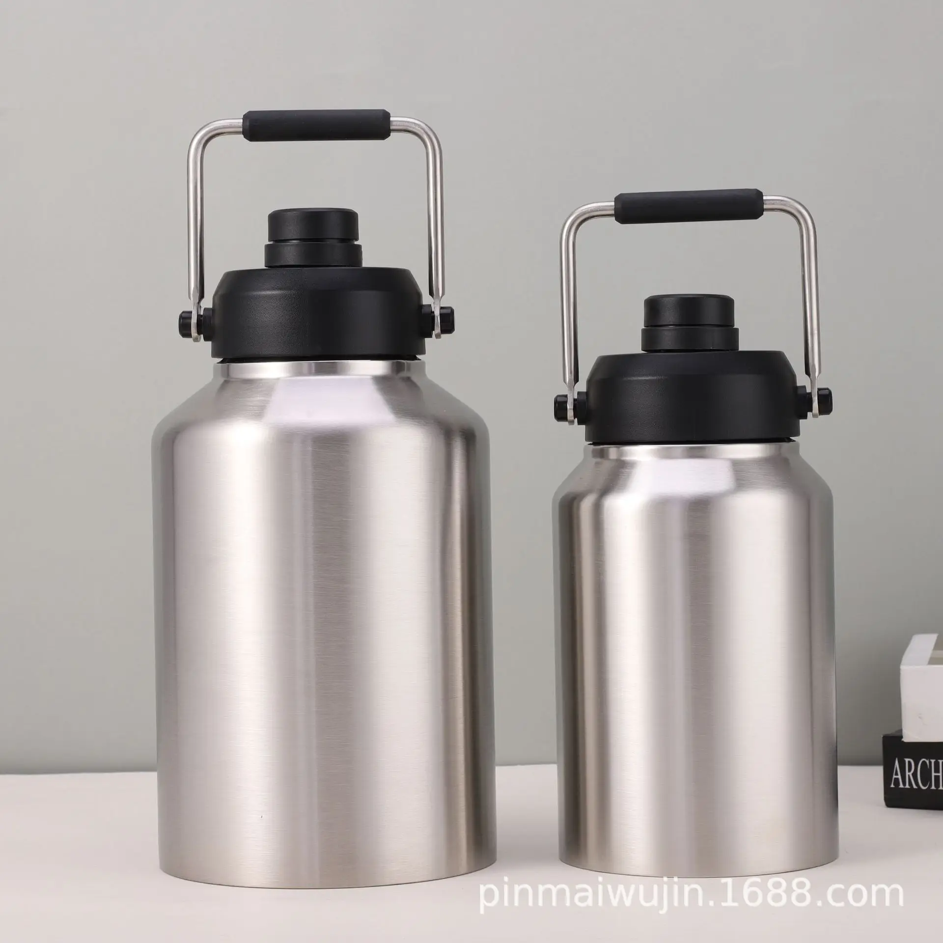 304 Stainless Steel Ice Bucket Flask 128oz Outdoor Travel — feature 4