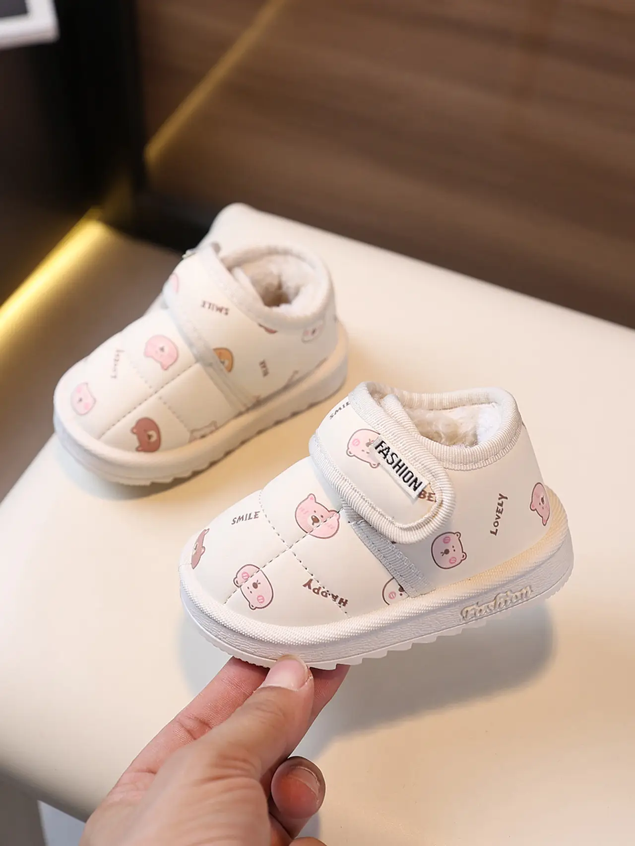 Winter Warm Waterproof Toddler Shoes for 1yo Girls Boys — feature 4