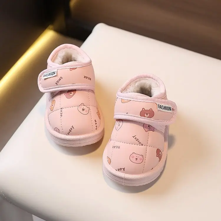 Winter Warm Waterproof Toddler Shoes for 1yo Girls Boys