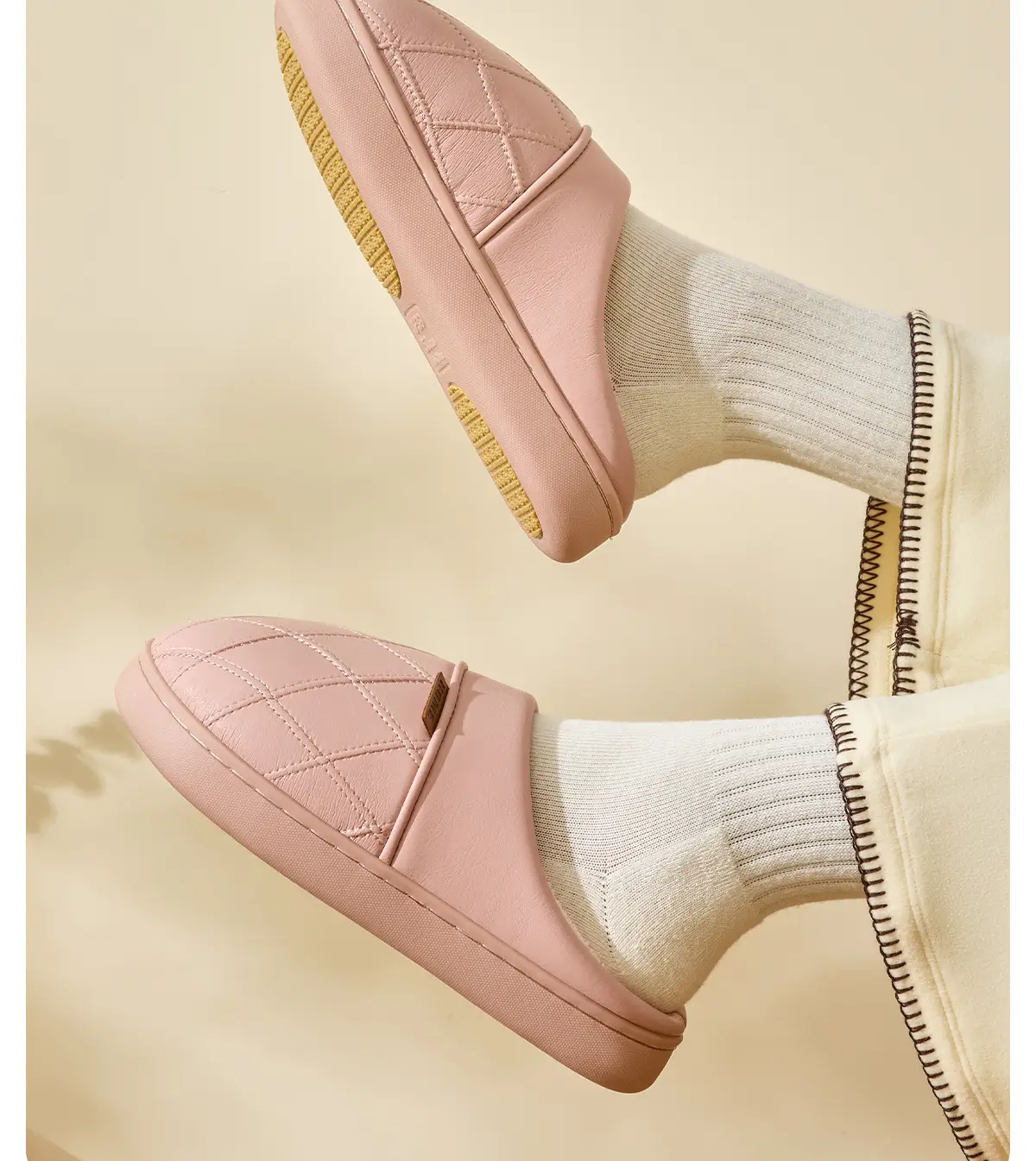 Waterproof Cotton Slippers for Women Autumn Winter Warm Non-Slip — feature 12