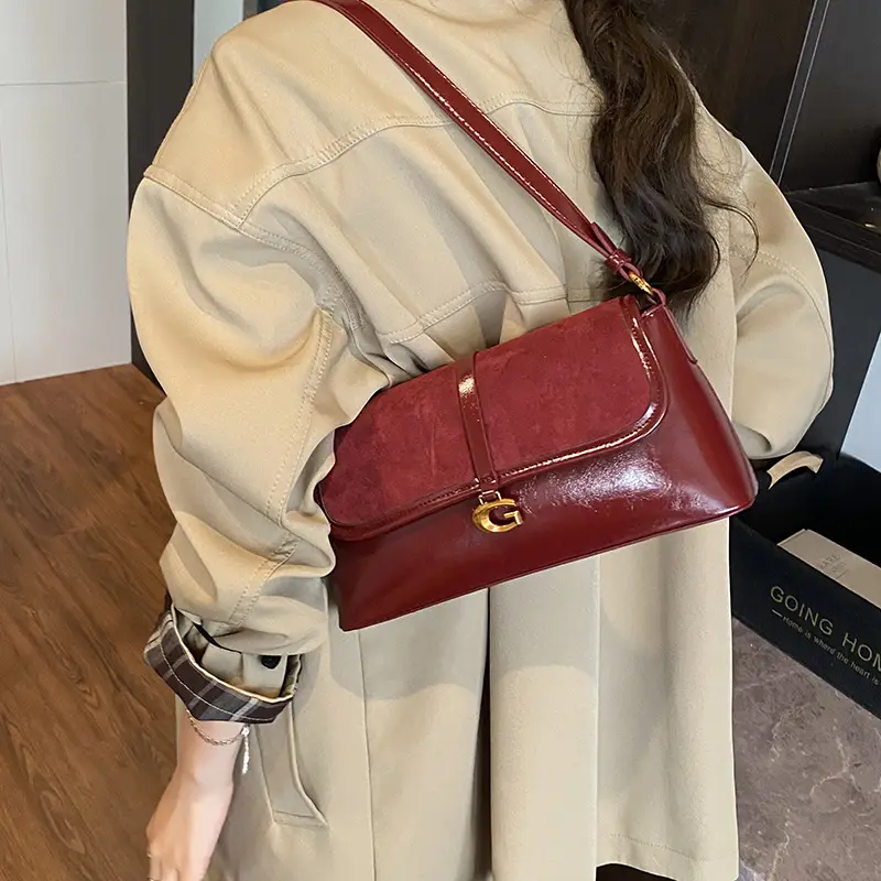 Brown Suede Crossbody Bag for Women 2025