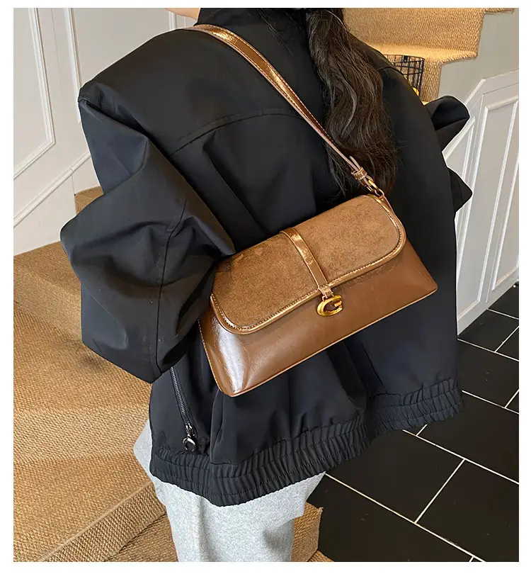 Brown Suede Crossbody Bag for Women 2025 — feature 1