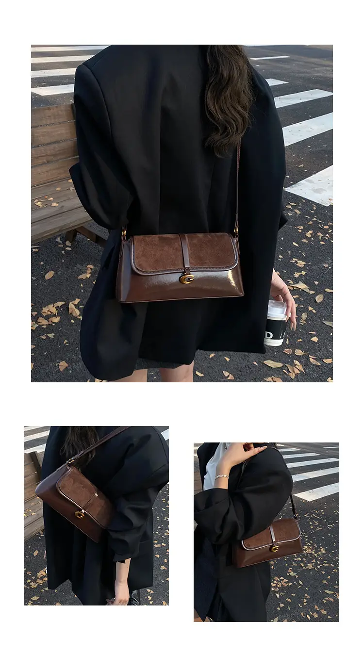 Brown Suede Crossbody Bag for Women 2025 — feature 5