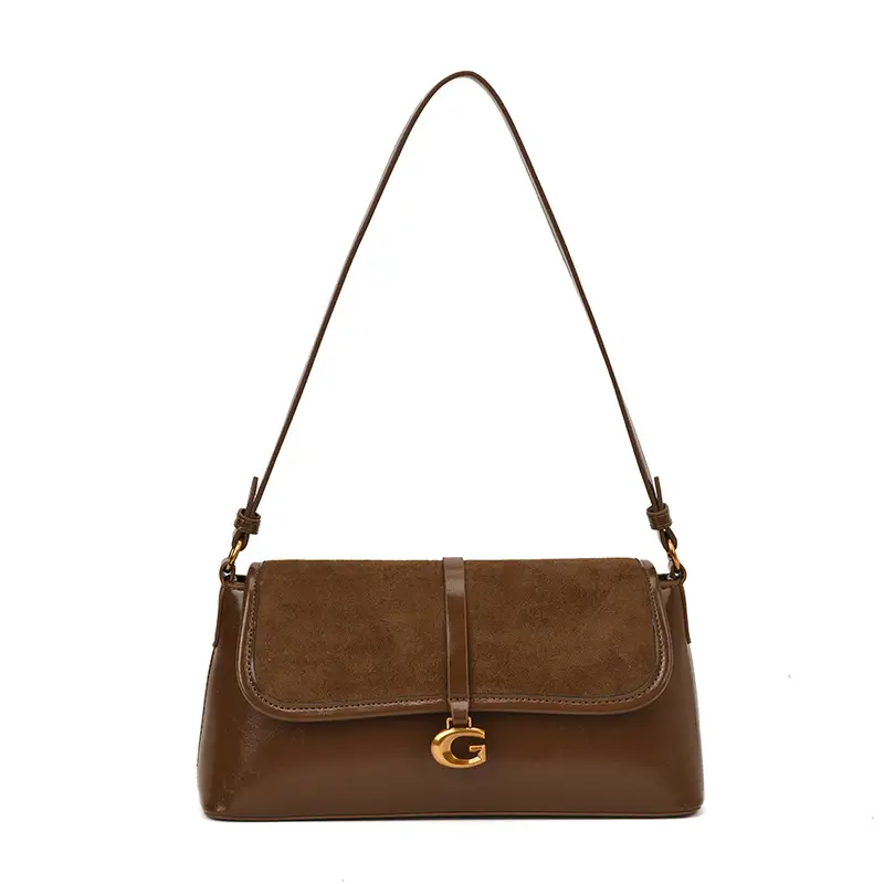 Brown Suede Crossbody Bag for Women 2025