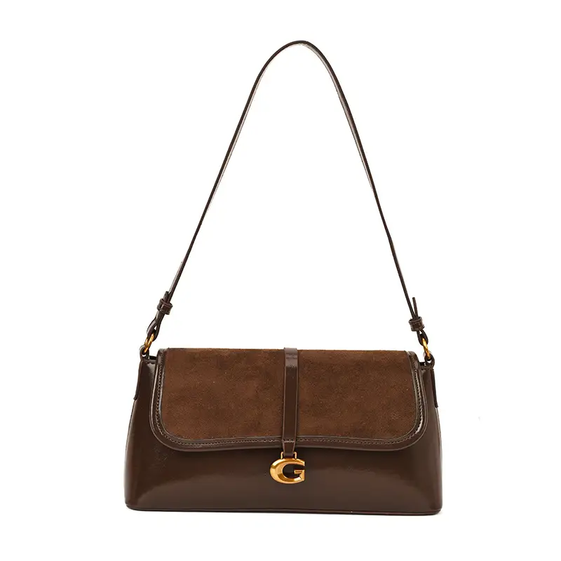 Brown Suede Crossbody Bag for Women 2025