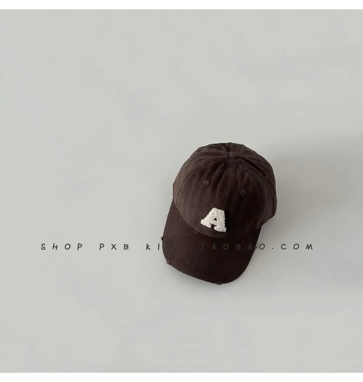 Kids Letter Embroidered Baseball Cap Black — feature 16