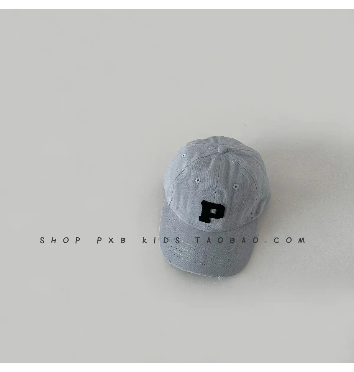 Kids Letter Embroidered Baseball Cap Black — feature 19