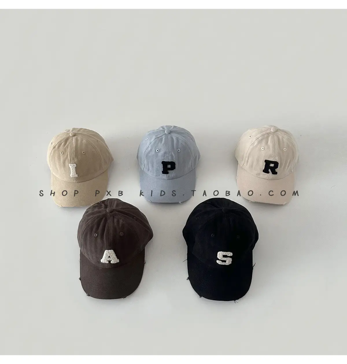Kids Letter Embroidered Baseball Cap Black — feature 2