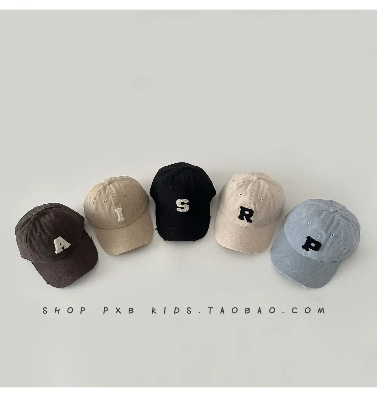 Kids Letter Embroidered Baseball Cap Black — feature 6