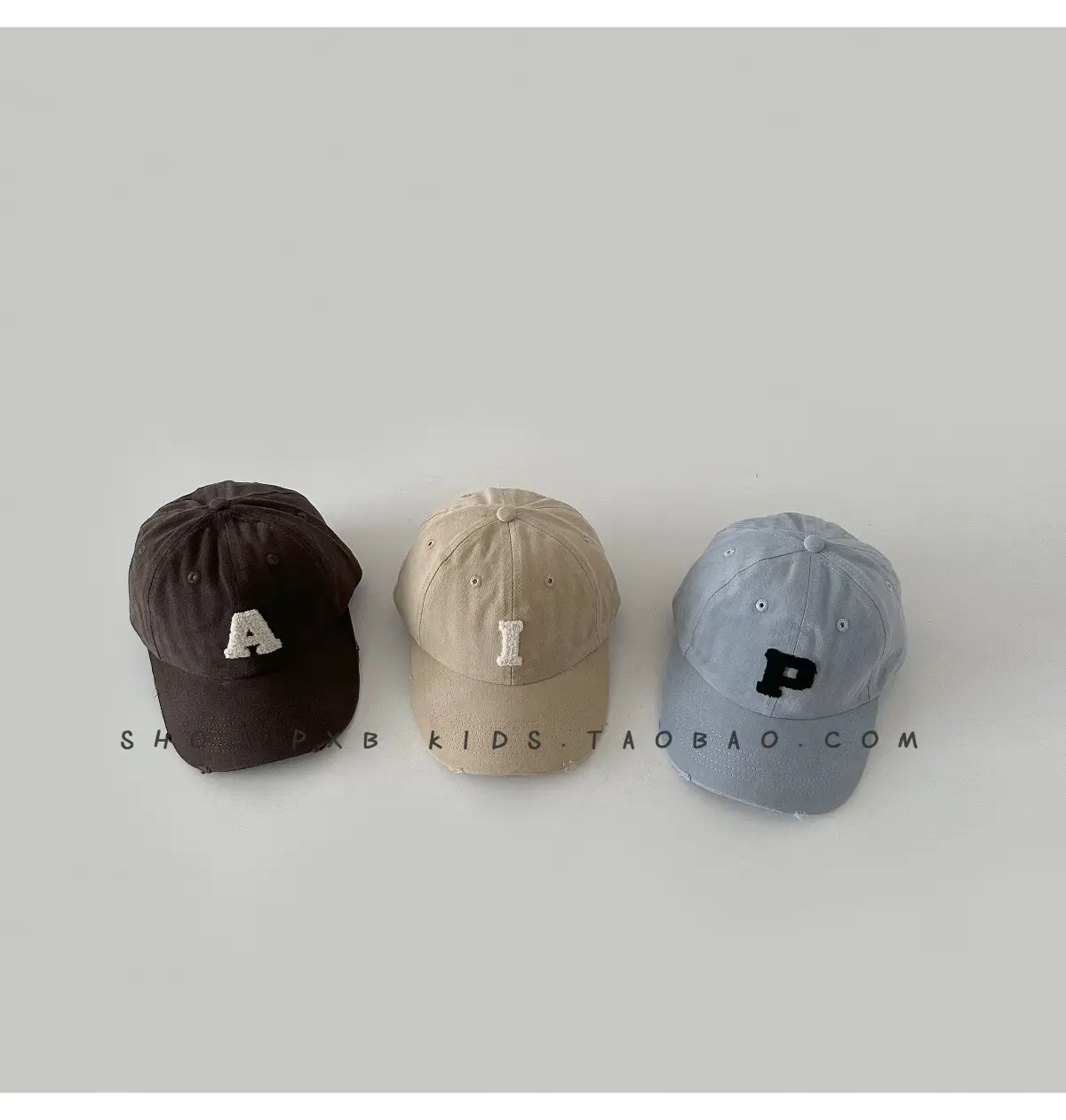 Kids Letter Embroidered Baseball Cap Black — feature 7