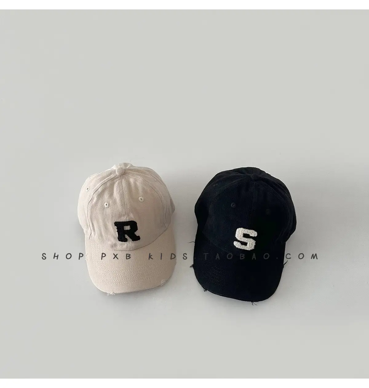 Kids Letter Embroidered Baseball Cap Black — feature 8