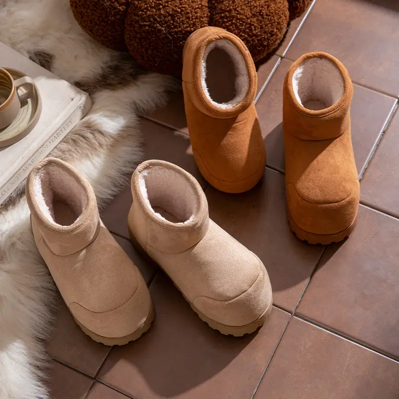 Thick-Soled Height-Increasing Cotton Slippers for Women, Snow Boots, Bread Boots for Women, 2025 Winter New Style, Knee-High Thickeneded Cotton Boots - Image 9
