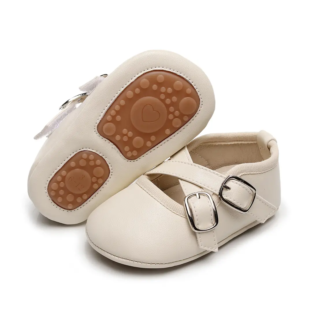 Mabu Bear Kidsren's Leather Shoes, Baby Shoes, Baby Shoes, Spring Girls' Shoes, Princess Shoes, Kidsren's Toddler Shoes, Korean Version - Image 2