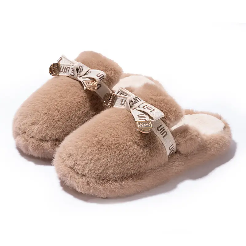 New Cotton Slippers for Women in Winter Thickeneded Couples Indoor Non-Slip Home Cute Plush Slippers Home Cotton Slippers for Men - Image 2