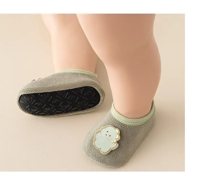 Non-Slip Thick Baby Floor Socks Blue Winter — feature 13