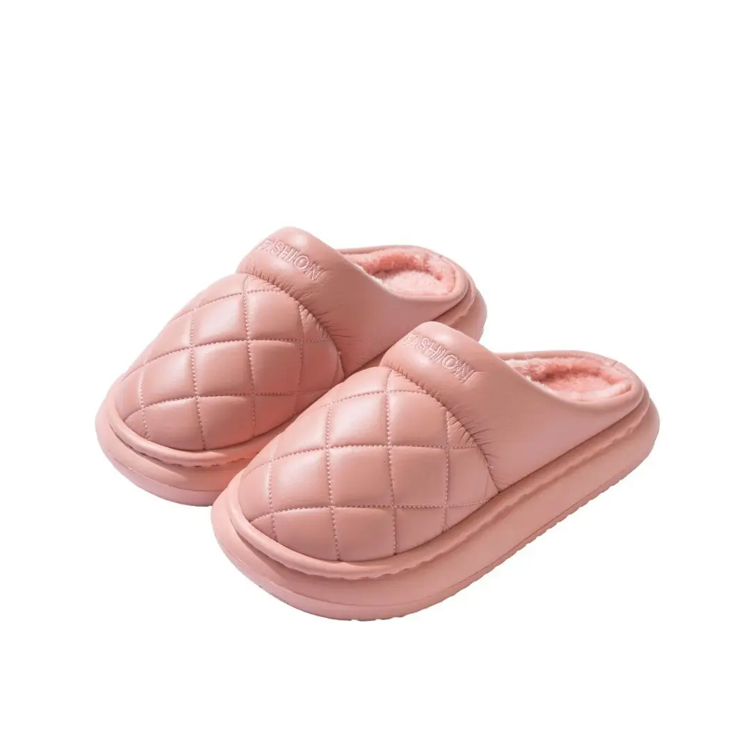 Elderly Waterproof Cotton Slippers for Women, Autumn and Winter Non-Slip 2025 New Warm Closed-Back Middle-Aged and Elderly Cotton Shoes for Men, Suitable for Outdoor Wear - Image 9