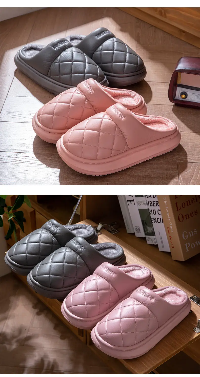Elderly Waterproof Cotton Slippers for Women, Autumn and Winter Non-Slip 2025 New Warm Closed-Back Middle-Aged and Elderly Cotton Shoes for Men, Suitable for Outdoor Wear — feature 11