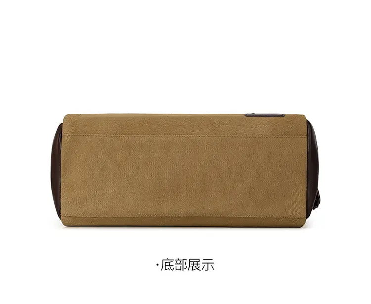 Men's Black Canvas Shoulder Bag Retro Messenger Luggage — feature 22