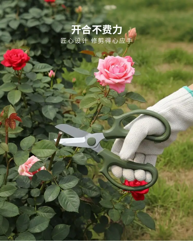 Stainless Steel Pruning Scissors, Floral Gardening Scissors, Flower Arranging Scissors, Garden Tools, Cross-Border Ready Stock Wholesale — feature 10
