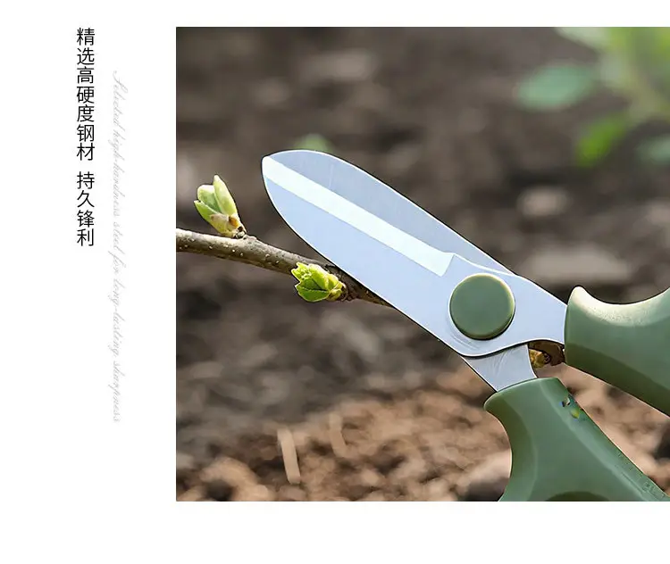 Stainless Steel Pruning Scissors, Floral Gardening Scissors, Flower Arranging Scissors, Garden Tools, Cross-Border Ready Stock Wholesale — feature 12