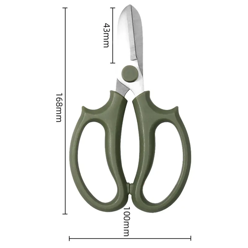 Stainless Steel Pruning Scissors, Floral Gardening Scissors, Flower Arranging Scissors, Garden Tools, Cross-Border Ready Stock Wholesale