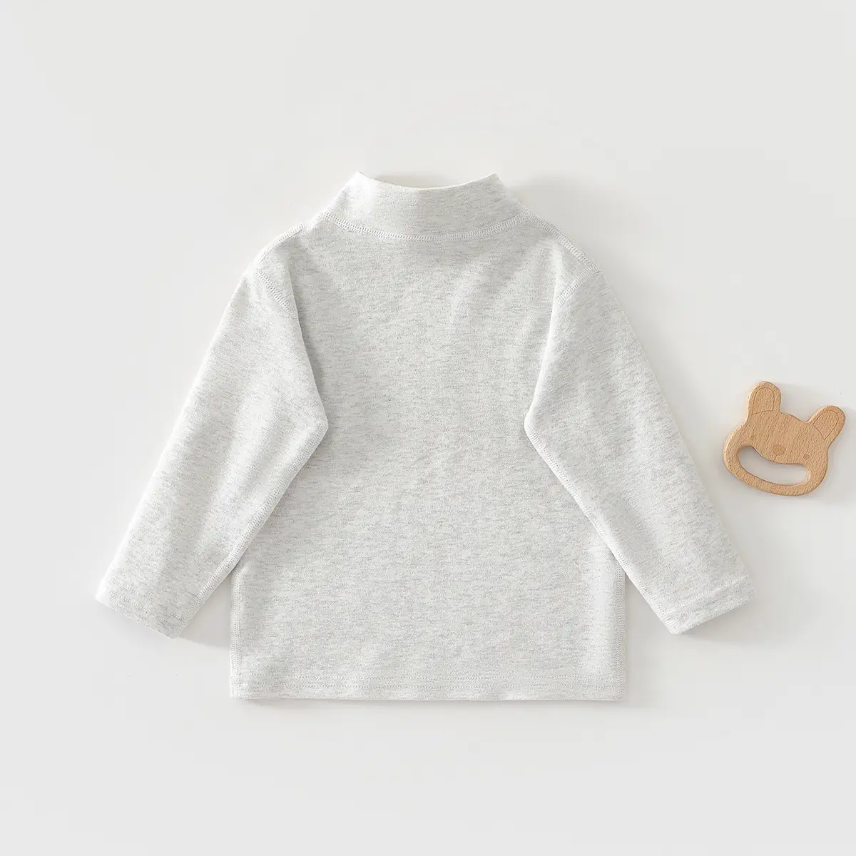 Jingqi Kids T-Shirt White Long Sleeve Baby Boys Girls