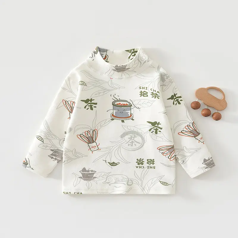 Jingqi Kids T-Shirt White Long Sleeve Baby Boys Girls — feature 10