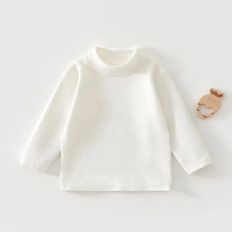 Jingqi Kids T-Shirt White Long Sleeve Baby Boys Girls — feature 8