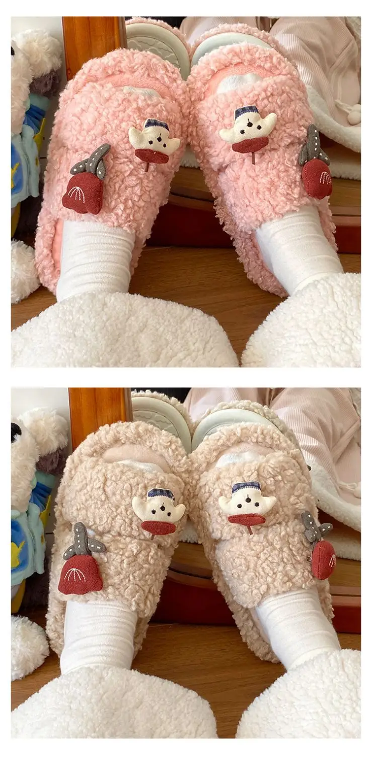 Rose Puppy Soft Cotton Winter Slippers for Women — feature 12