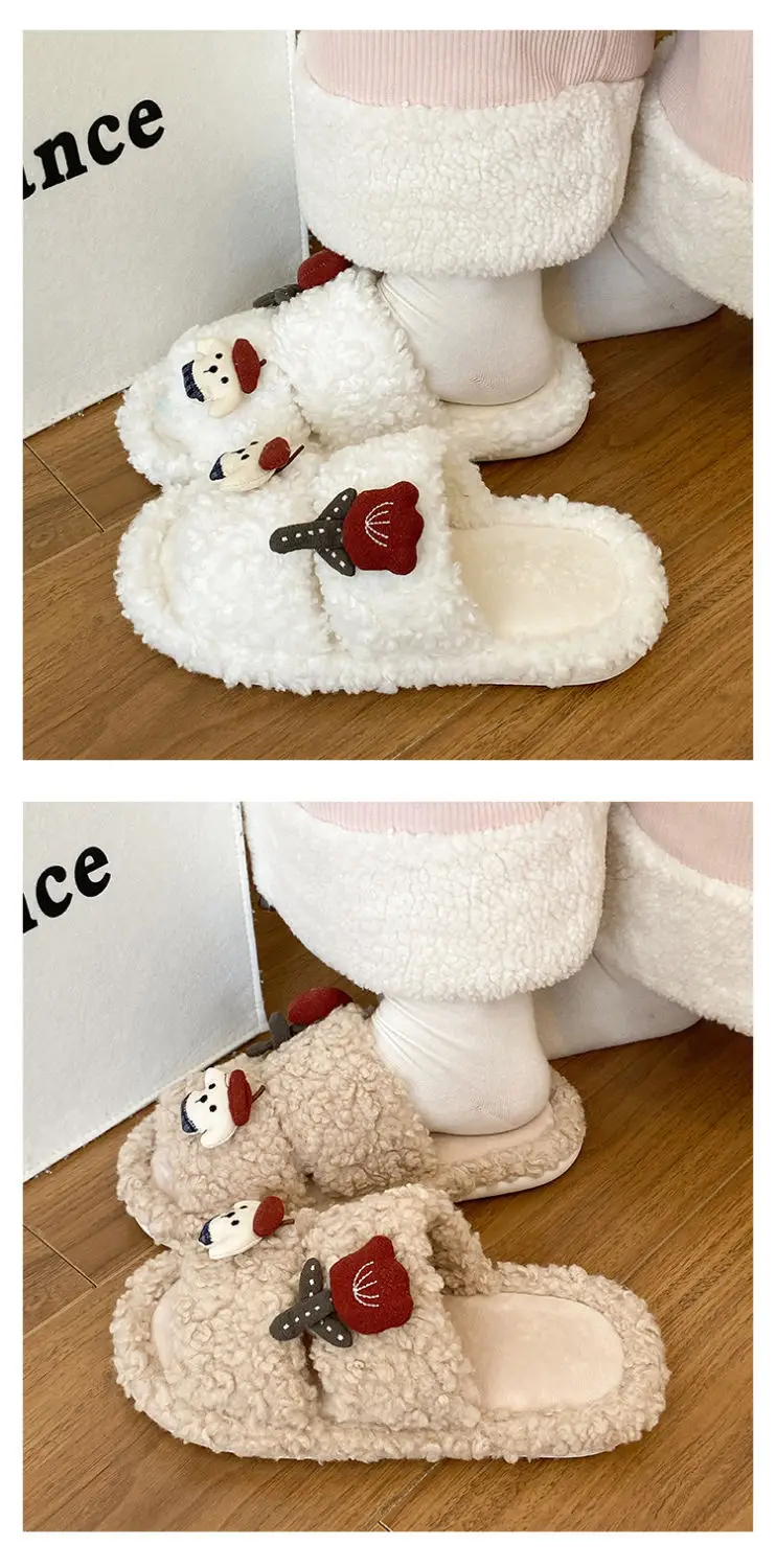 Rose Puppy Soft Cotton Winter Slippers for Women — feature 14