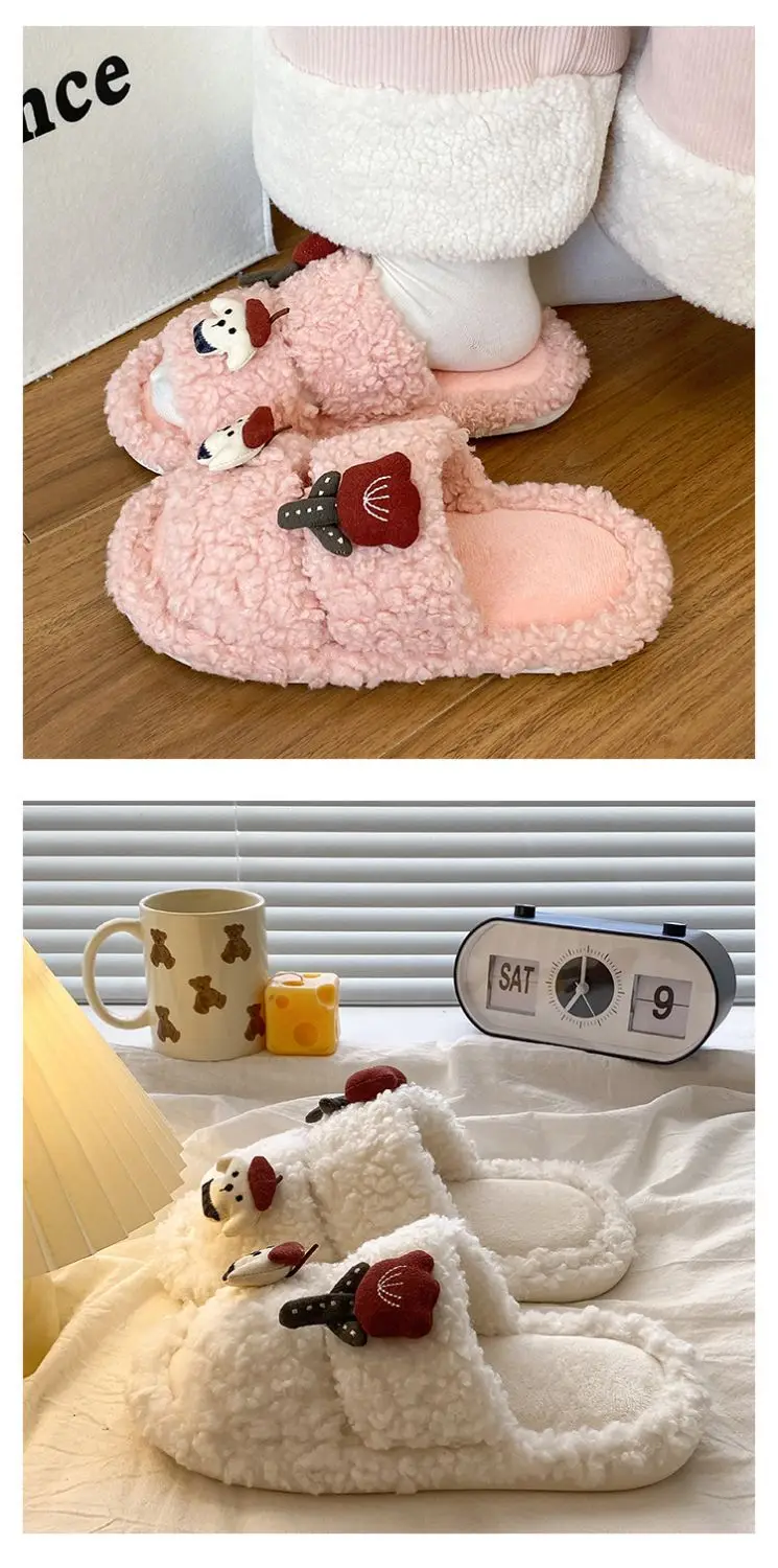 Rose Puppy Soft Cotton Winter Slippers for Women — feature 16