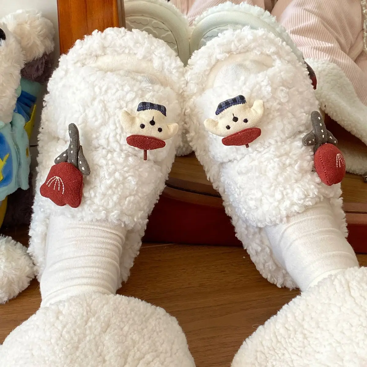 Rose Puppy Soft Cotton Winter Slippers for Women — feature 26