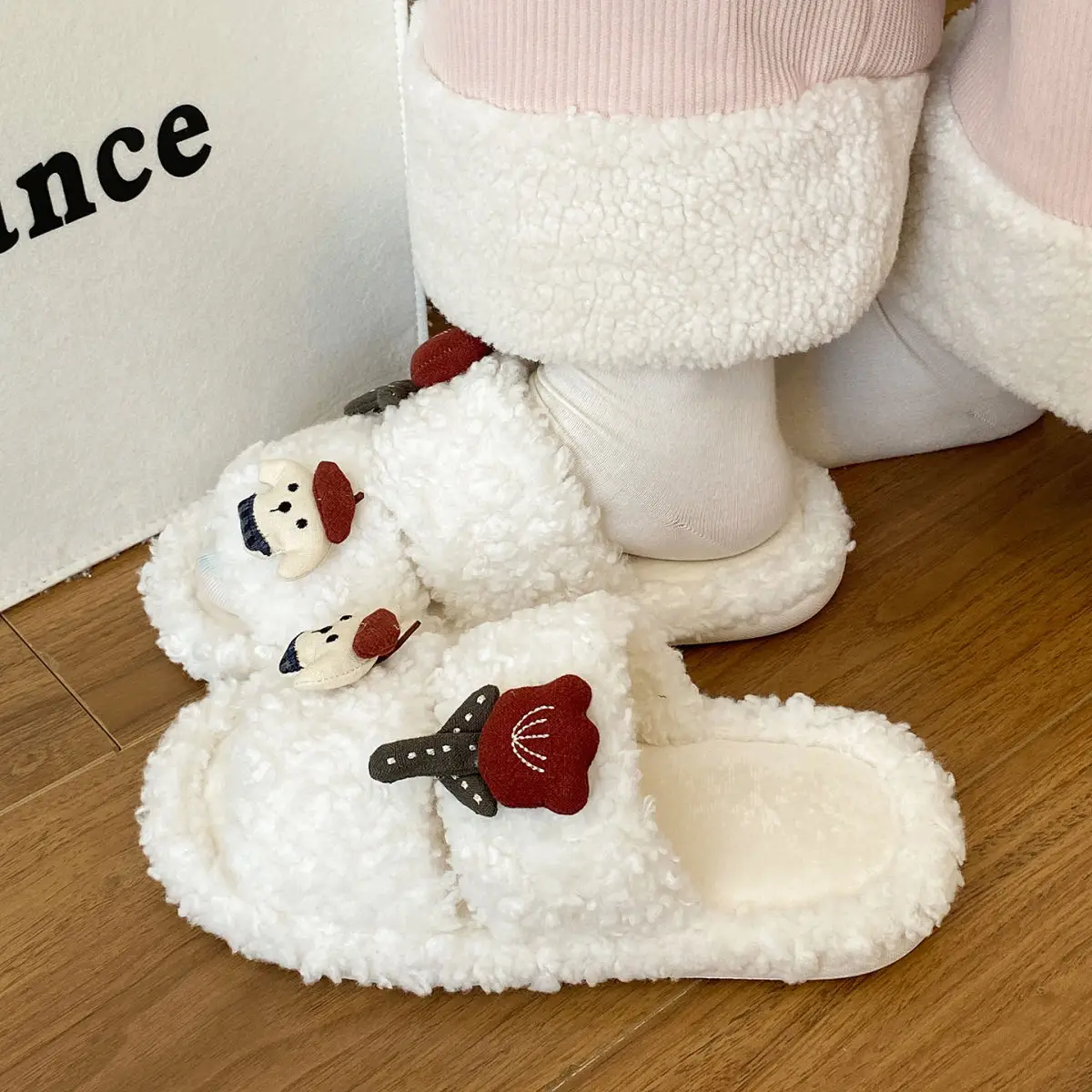 Rose Puppy Soft Cotton Winter Slippers for Women — feature 28