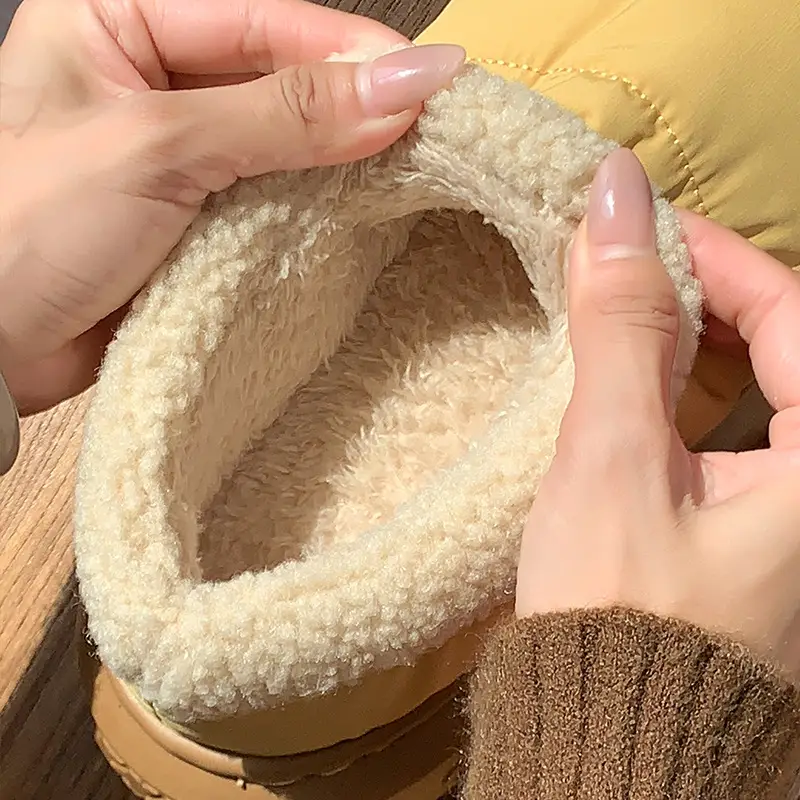 Women's Cotton Slippers for Winter 2026, New Style for Outdoor and Indoor Use, Warm, Waterproof, Non-Slip, Closed-Back Maternity Cotton Shoes - Image 8
