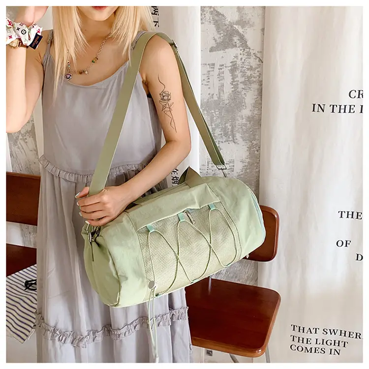 Light Green Crossbody Travel Bag with Adjustable Strap — feature 18