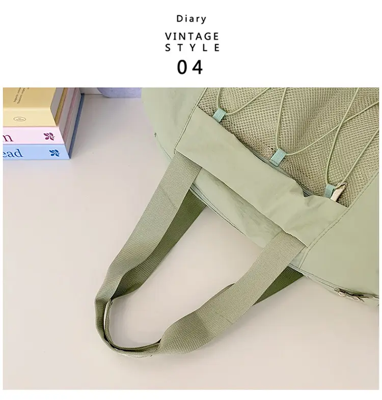 Light Green Crossbody Travel Bag with Adjustable Strap — feature 45