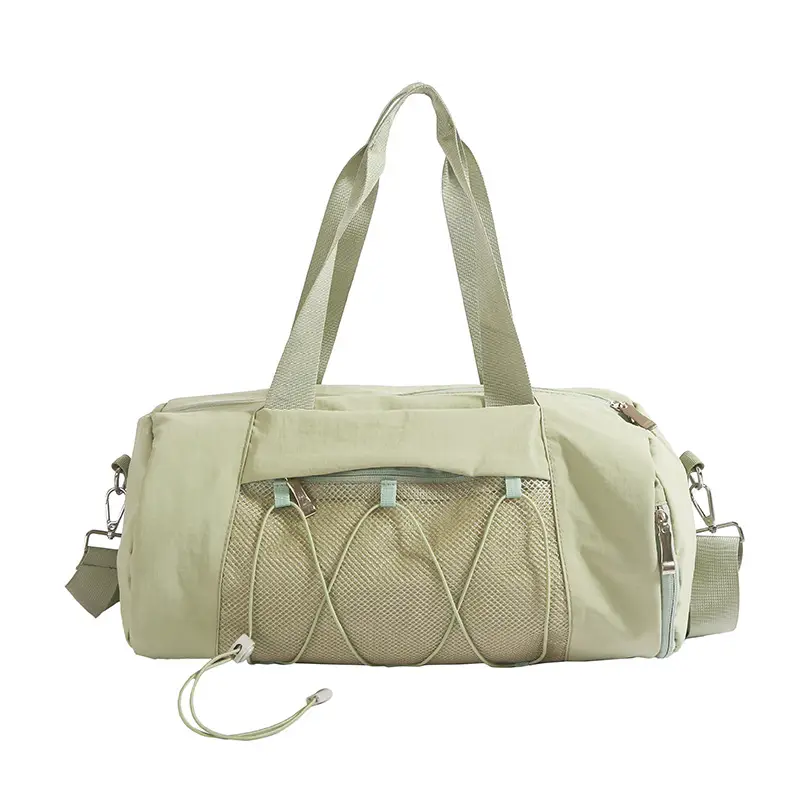 Light Green Crossbody Travel Bag with Adjustable Strap - Image 3