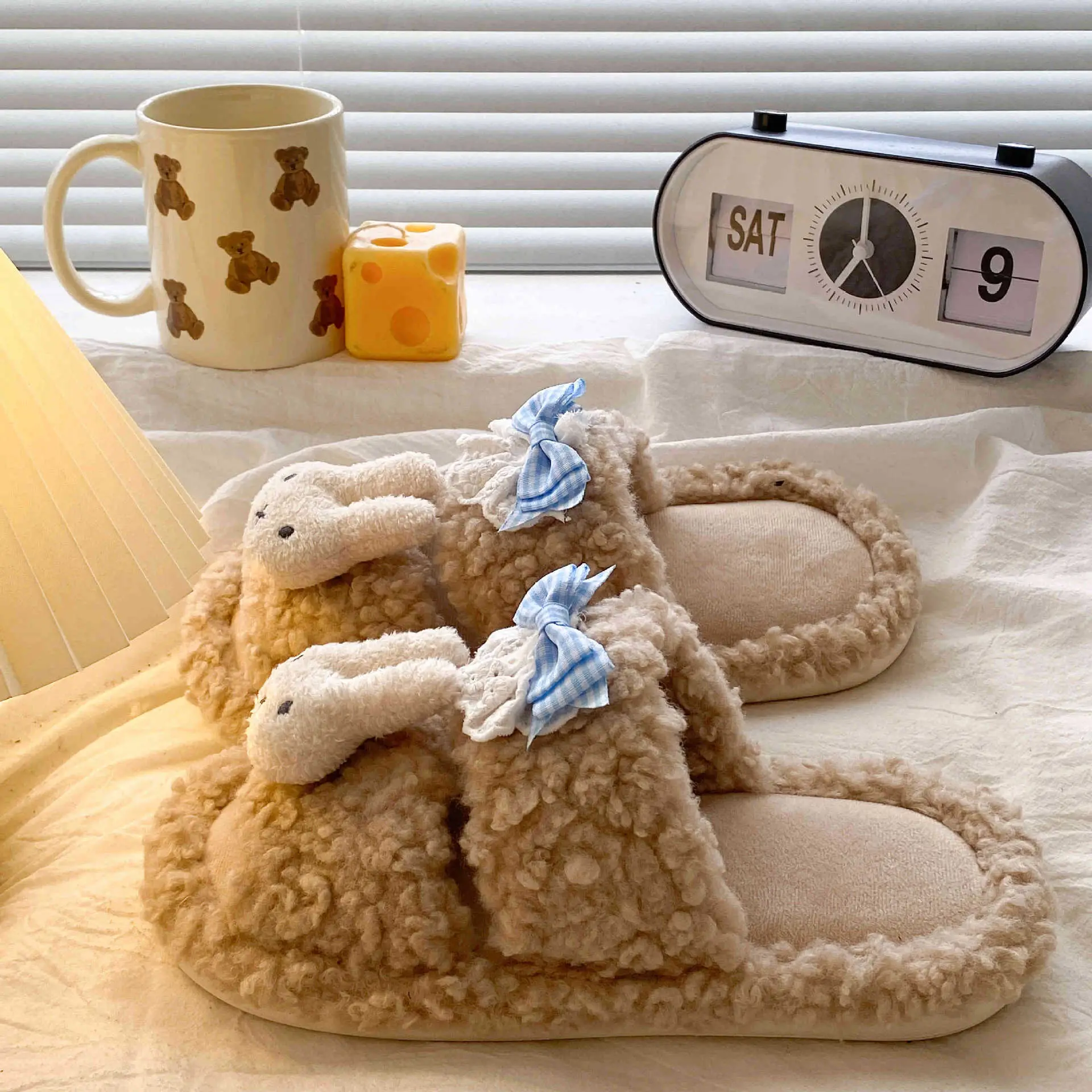 Winter Cartoon Cotton Slippers for Girls