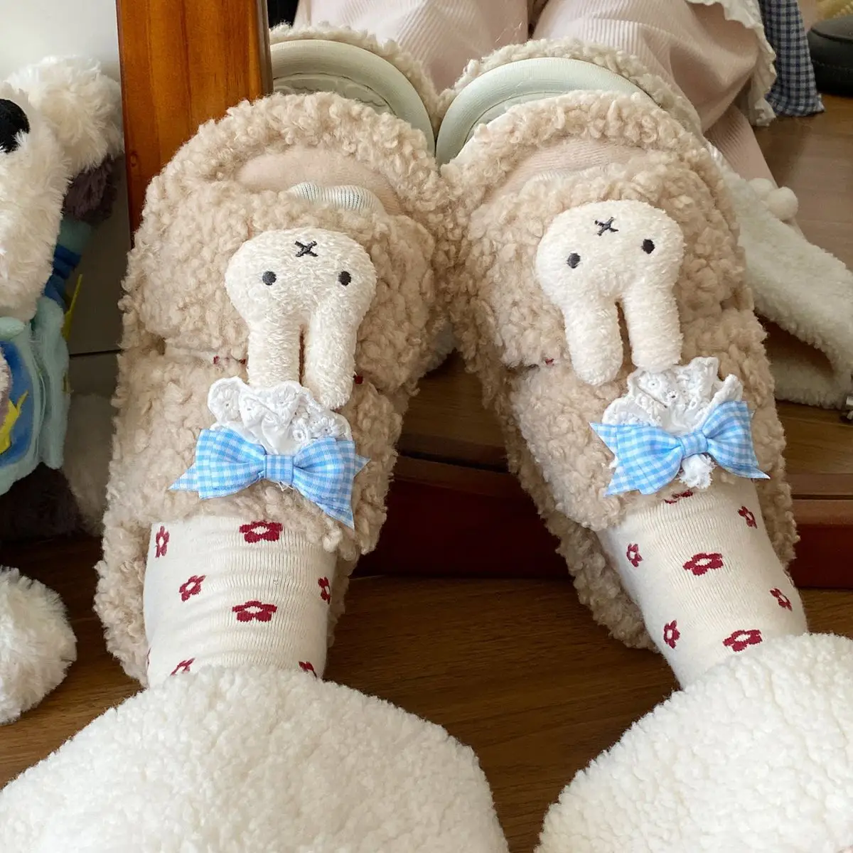 Winter Cartoon Cotton Slippers for Girls — feature 26